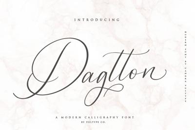 Dagtton - Wedding Calligraphy Font Free Download