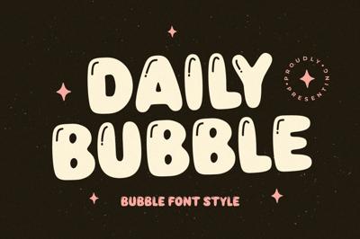 Daily Bubble Font – Bubble Typeface Free Download