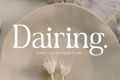 Dairing Modern Serif Font Free Download