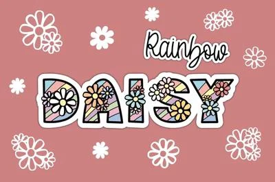 Daisy Rainbow OTF Font