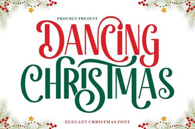 Dancing Christmas - Christmas Font Free Download