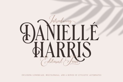 Danielle Harris - Editorial Font