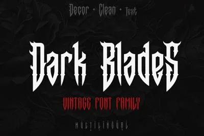 DarkBlades Font
