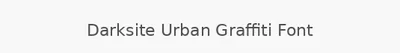 Darksite Urban Graffiti Font