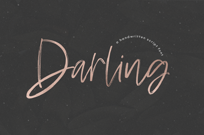 Darling | Handwritten Script Font Free Download