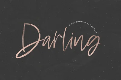 Darling | Handwritten Script Font