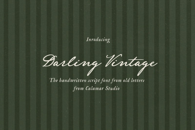 Darling Vintage Handwritten Font
