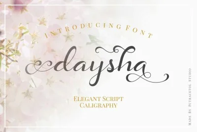Daysha - Wedding Elegant Script Calligraphy Font