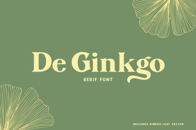 De Ginkgo, a Serif Font