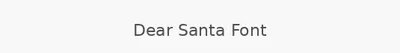 Dear Santa Font