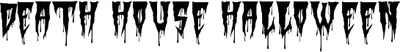 Death House Halloween Font