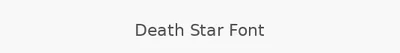 Death Star Font