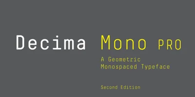 Decima Mono Pro Font
