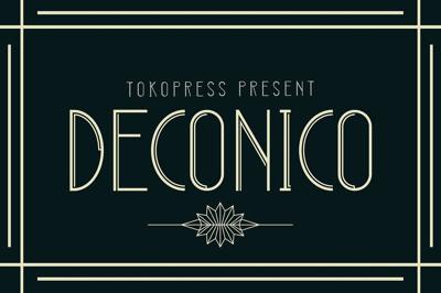 DECONICO - Art Deco Font Free Download