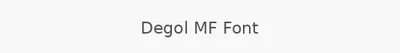 Degol MF Font