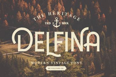 DELFINA - Vintage Font Free Download