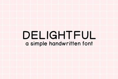 Delightful | Handwritten Font Free Download