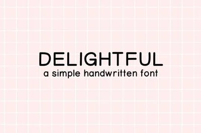 Delightful | Handwritten Font