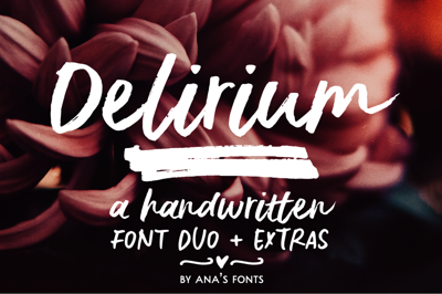 Delirium brush font duo Free Download