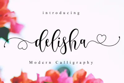 Delisha - Wedding Font