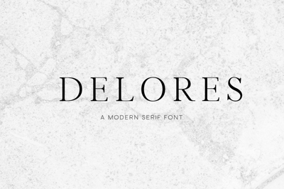 Delores - A Modern Serif Font Free Download