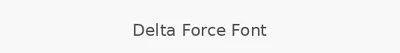 Delta Force Font