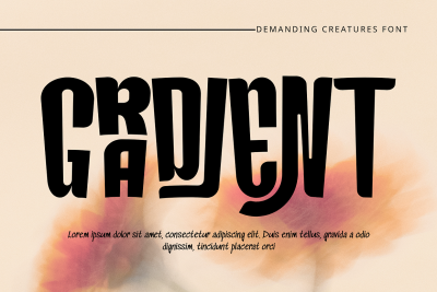 DEMANDING CREATURES - CONDENSED FONT