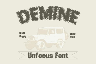 Demine Unfocus Font