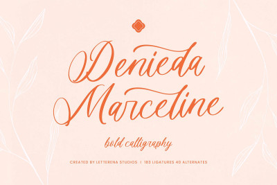 Denieda Marceline Bold Calligraphy