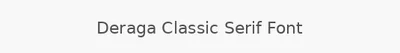 Deraga Classic Serif Font