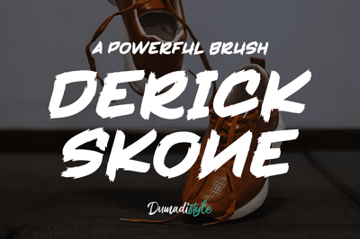 Derrick Skone is a Brush Font Free Download