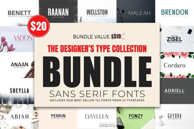 Designer's Type - Sans Serif Bundle! Free Download