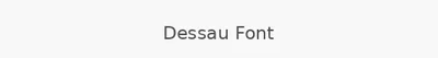 Dessau Font
