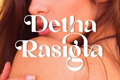 Detha Rasigta Sans Serif Typeface Free Download