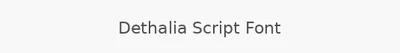 Dethalia Script Font