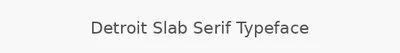Detroit Slab Serif Typeface