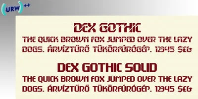 Dex Gothic Font