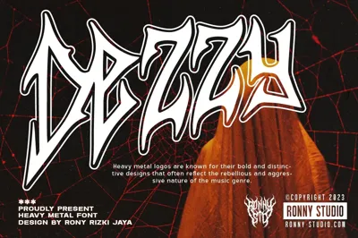 Dezzy Heavy Metal Font Free Download