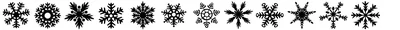 Dh Snowflakes Font