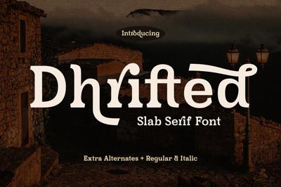 Dhrifted Slab Serif Font Free Download