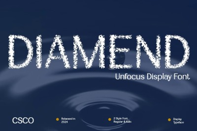 Diamend Unfocus Font