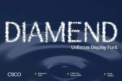 Diamend Unfocus Font