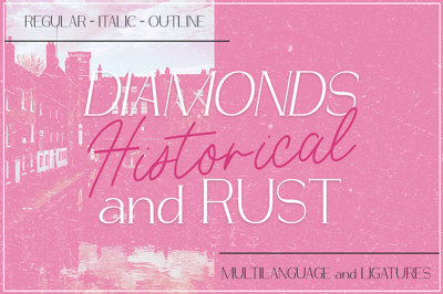 Diamond's and Rust FONT DUO FAMILY Free Download