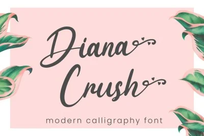 Diana Crush - Wedding Font