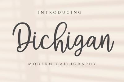 Dichigan - Modern Calligraphy Script Free Download