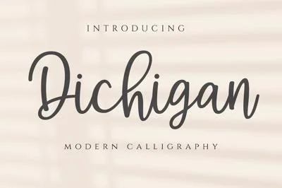 Dichigan - Modern Calligraphy Script