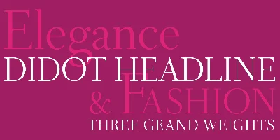 Didot Headline Font