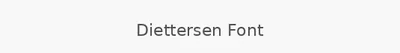 Diettersen Font