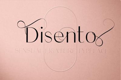 Disento Sensual Ligature Font Free Download