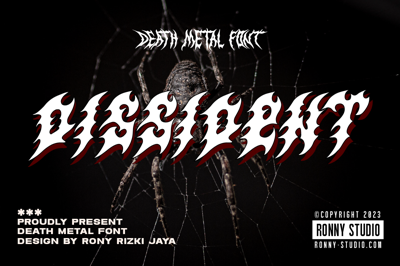 Dissident Death Metal Font Free Download